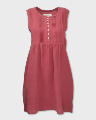 Gauze Dress Red - Women&#39;s - Purnell