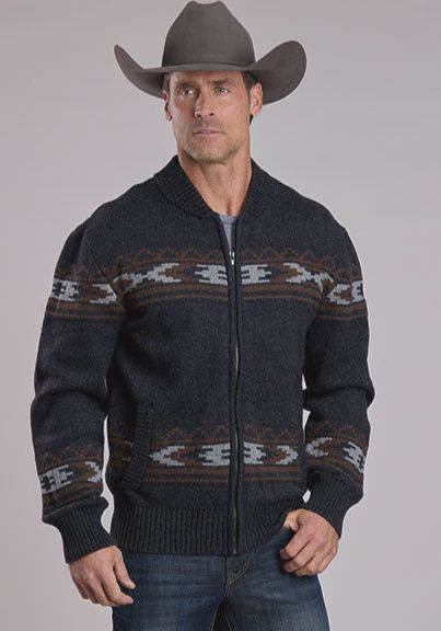Stetson Zip Front Thunderbird Sweater - Men&#39;s - Stetson