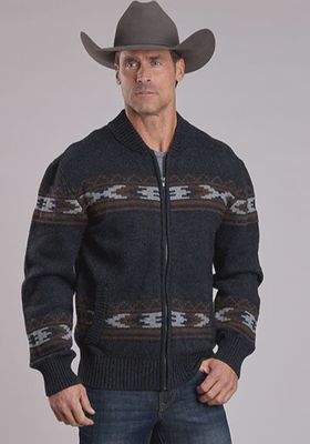 Stetson Zip Front Thunderbird Sweater - Men&#39;s - Stetson