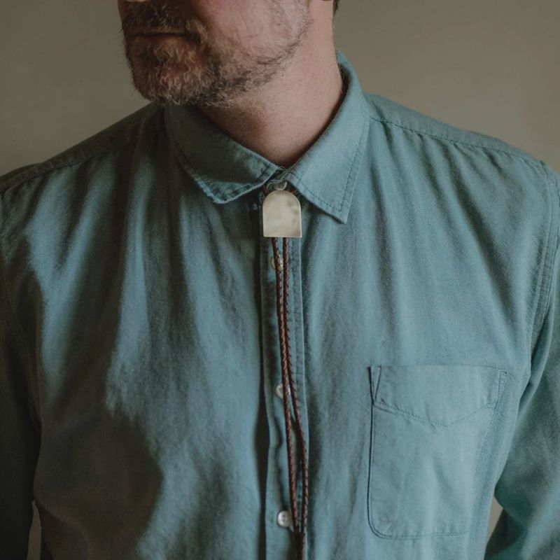 Soiree Bolo Tie - Black Leather - Commonform