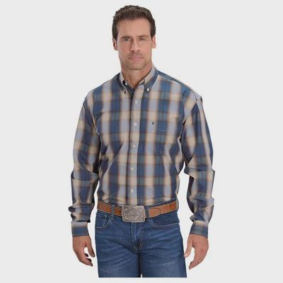 Stetson LS BlueRanch Plaid Western Shirt - Men&#39;s - Stetson