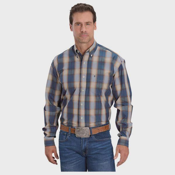 Stetson LS BlueRanch Plaid Western Shirt - Men's - Stetson