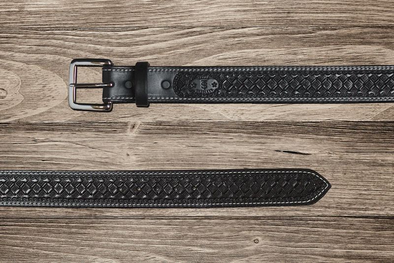 Black Waffle Belt - Texas Saddlery