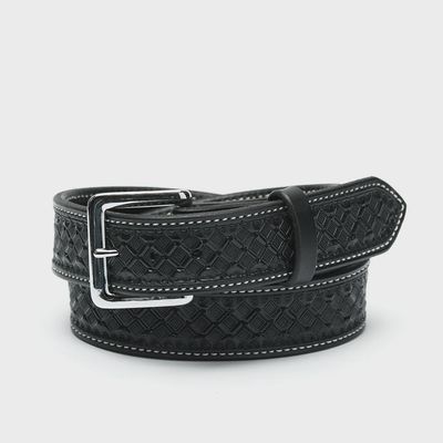 Black Waffle Belt - Texas Saddlery