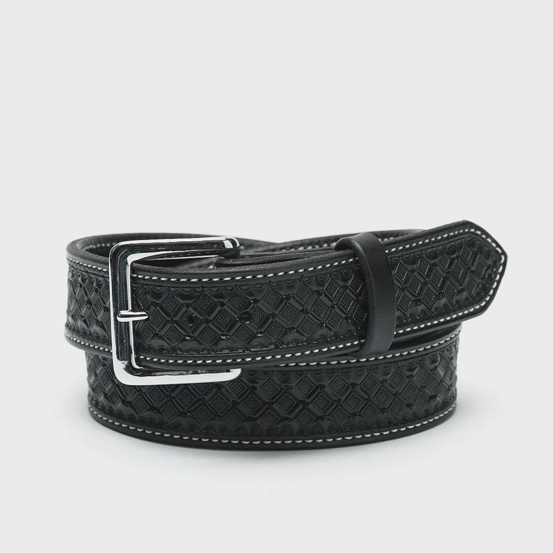 Black Waffle Belt - Texas Saddlery