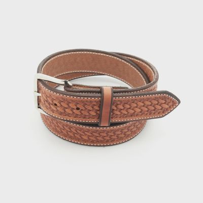 Natural Basket Belt - Texas Saddlery
