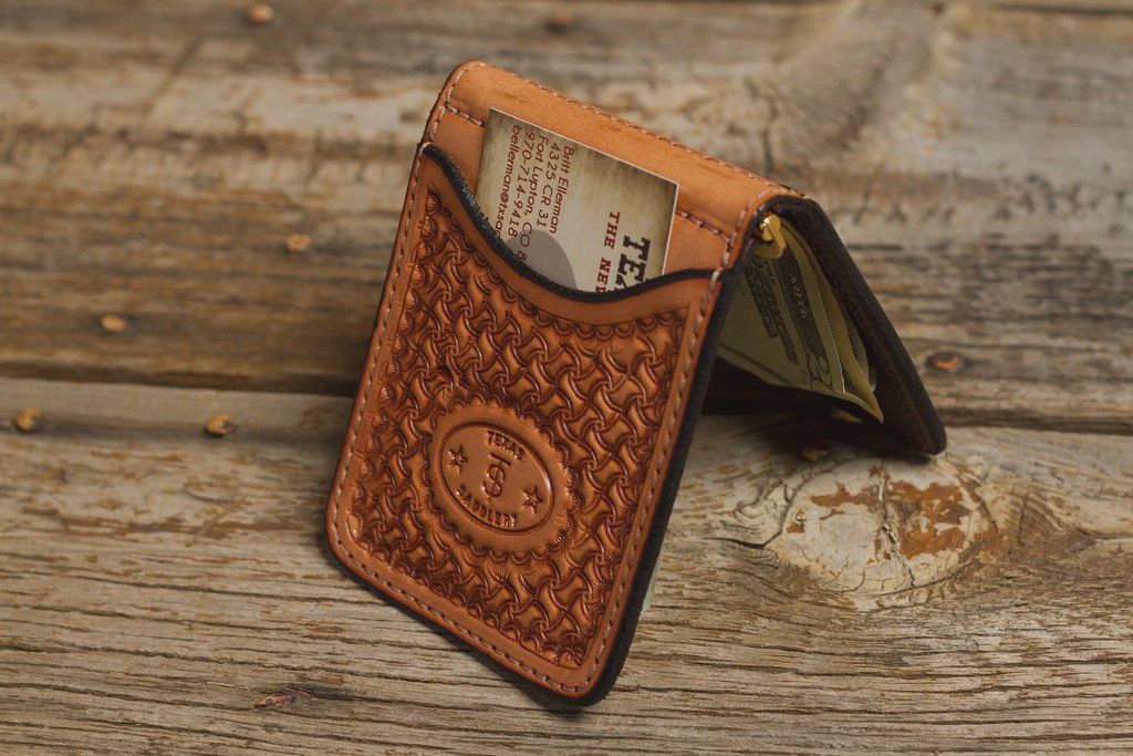 Saddle Tan Spider Money Clip - Texas Saddlery