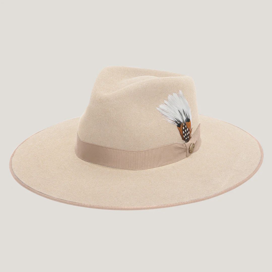 Midtown Wide Flat Brim Hat - Bone - Stetson