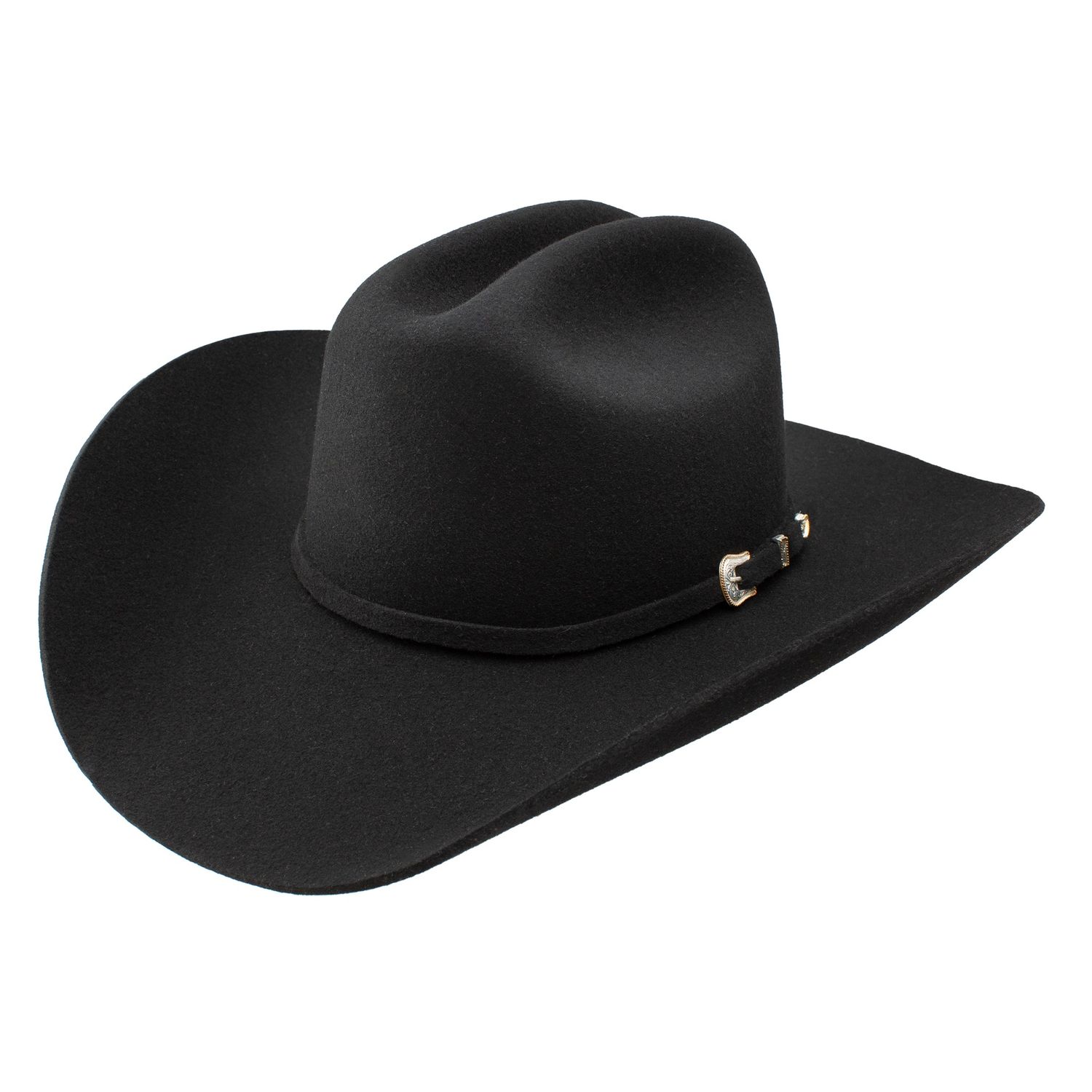 3X Oak Ridge Wool Felt Hat - Black - Stetson, COLOR: BLACK, Size: 6 3/4