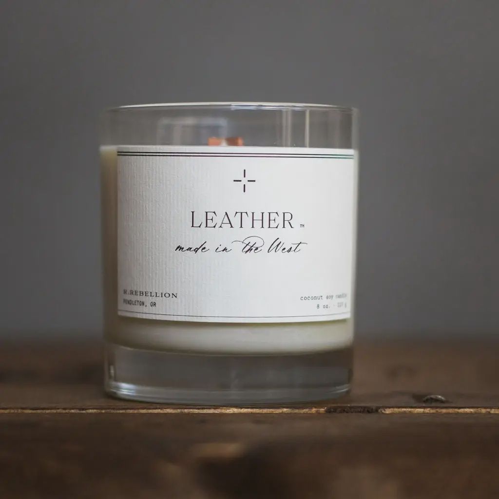 Leather Candle - 8 Oz. - R. Rebellion