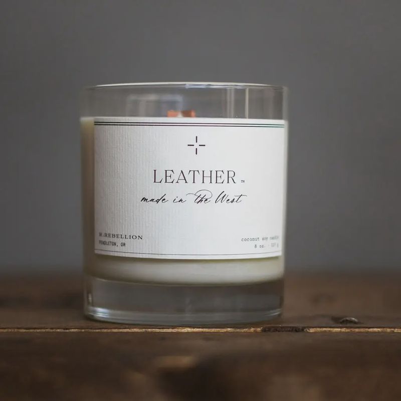Leather Candle - 8 Oz. - R. Rebellion