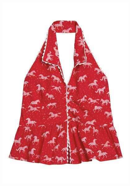 Elastic Sheering on Back Bodic/Sleeveless Shirt/Tin Haul Y/D Allover Print - Women&#39;s - Stetson