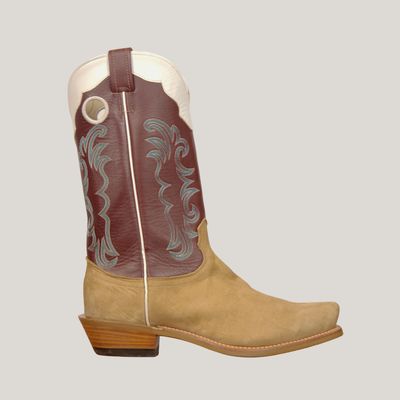 Fenoglio Men's Havana Nubuck with Burgundy Boot