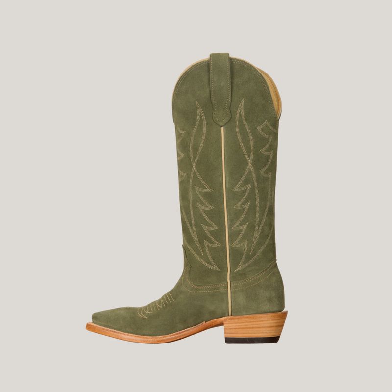 Fenoglio Women's Olive Suede Boot