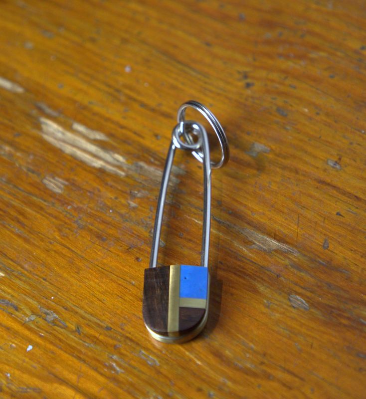 Large Vintage Inlay Bag Charm