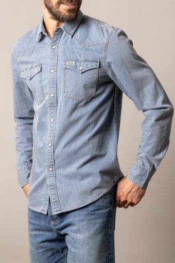 Cleavon L/S Shirt - Men's - Kimes Ranch, Colour: Blue, Size: M