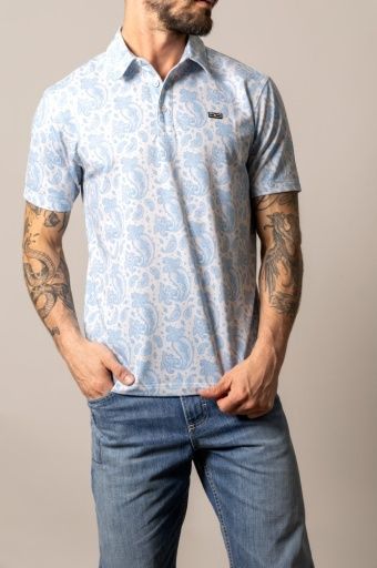 Burel S/S Shirt - Men's - Kimes Ranch, Colour: BLUE, Size: S