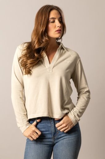 Abby L/S Shirt - Women's - Kimes Ranch, Colour: BONE, Size: S