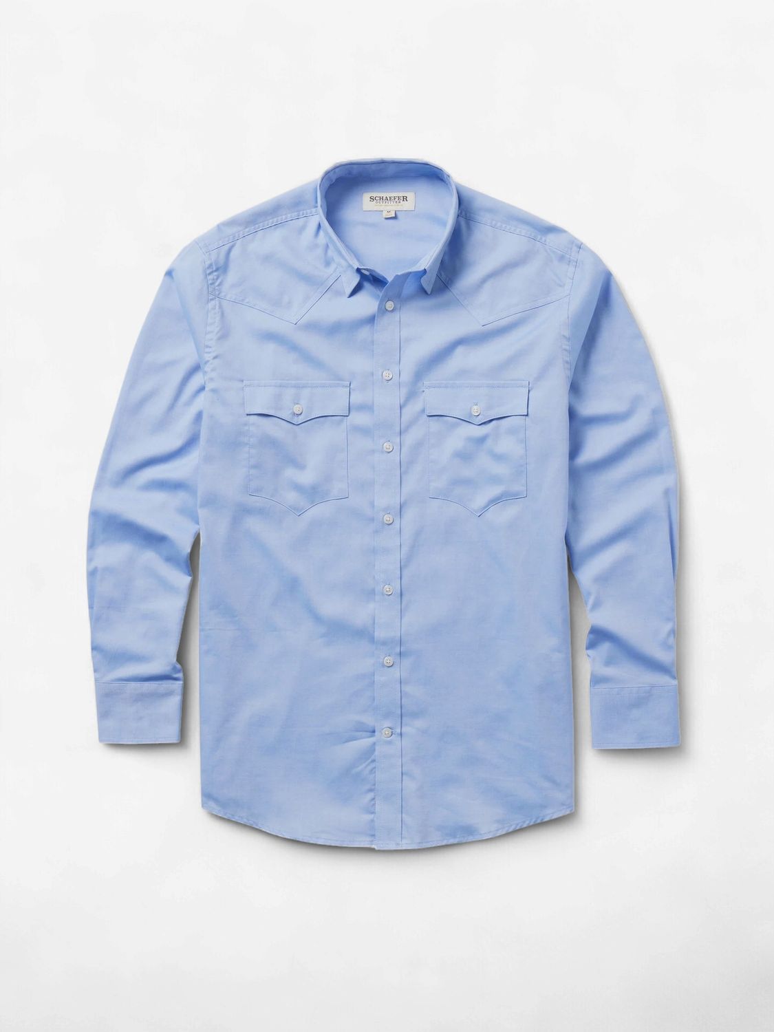 Classic Western Pinpoint Button Down - Blue