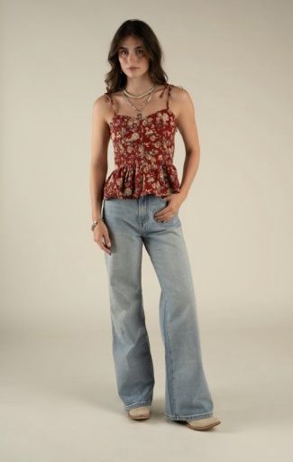 Clementine Tie Top, Size: X-Small