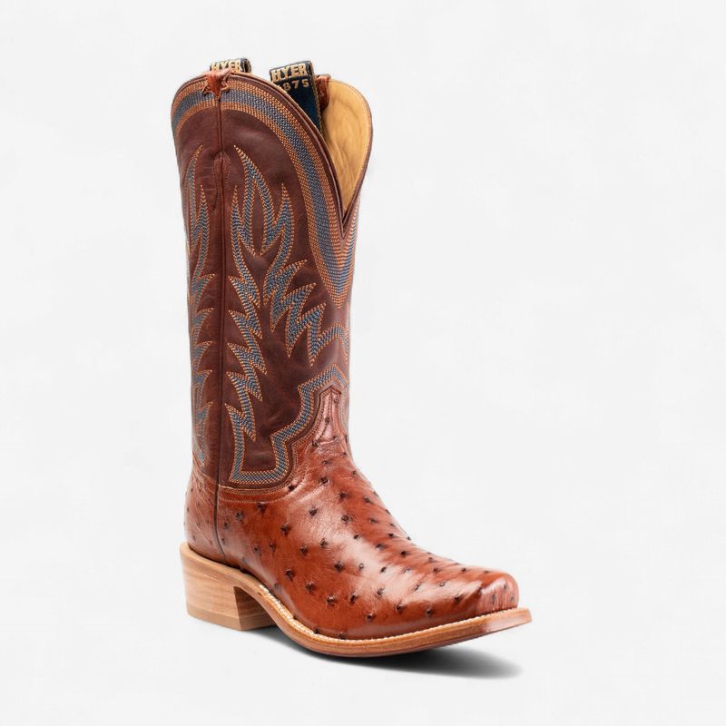 Hyer Men's Culver Boot Full Quill Ostrich