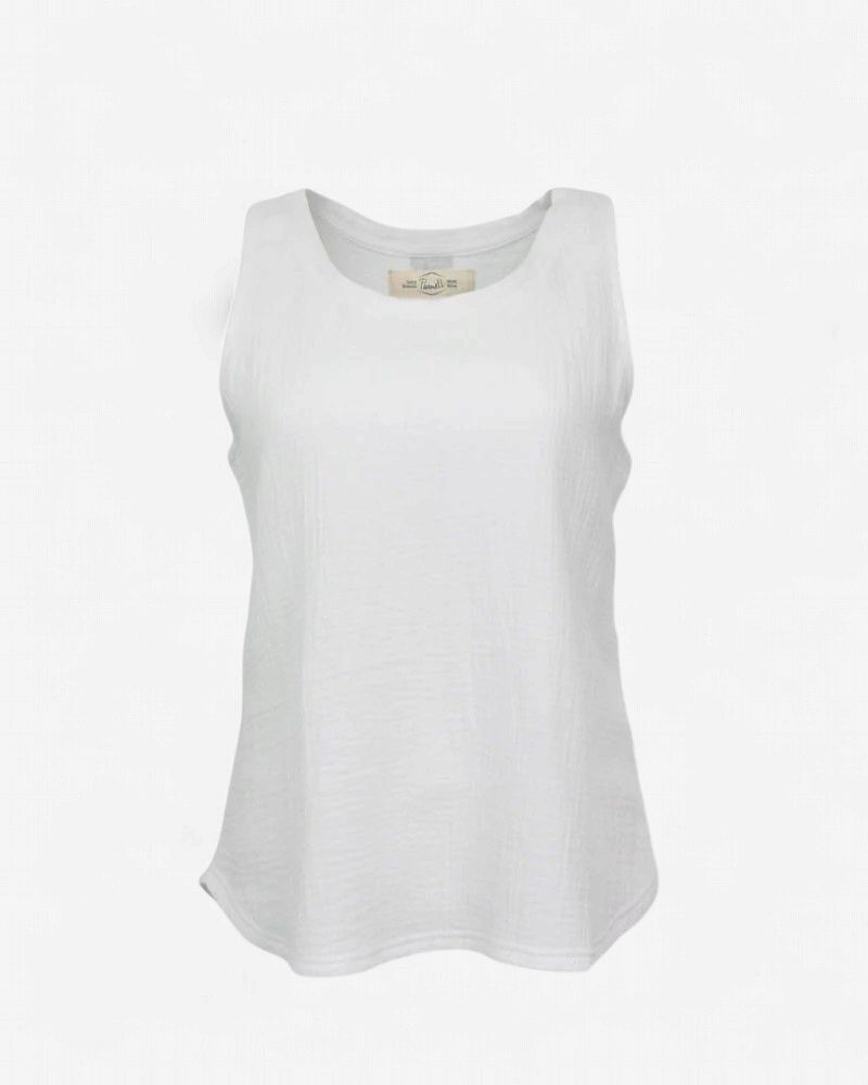 Guaze Tank - White - Women's