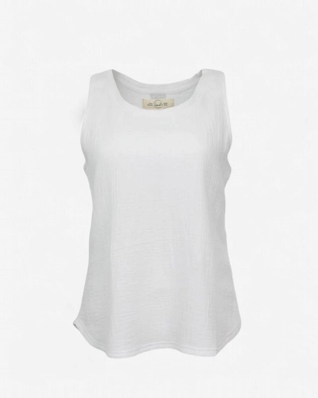 Guaze Tank - White - Women's