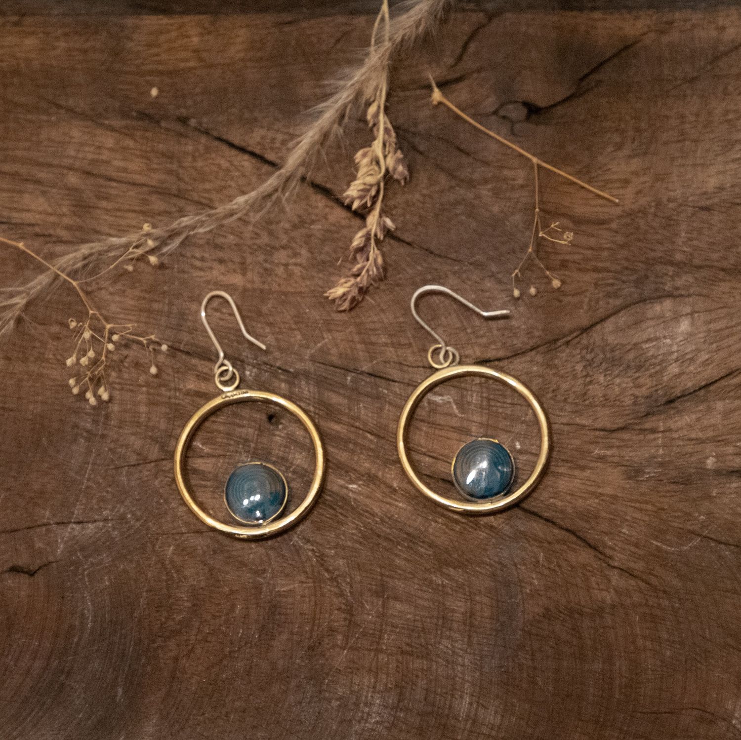 Fir Slice Hoop - Women's - CMartini, COLOR: JEWEL BLUE