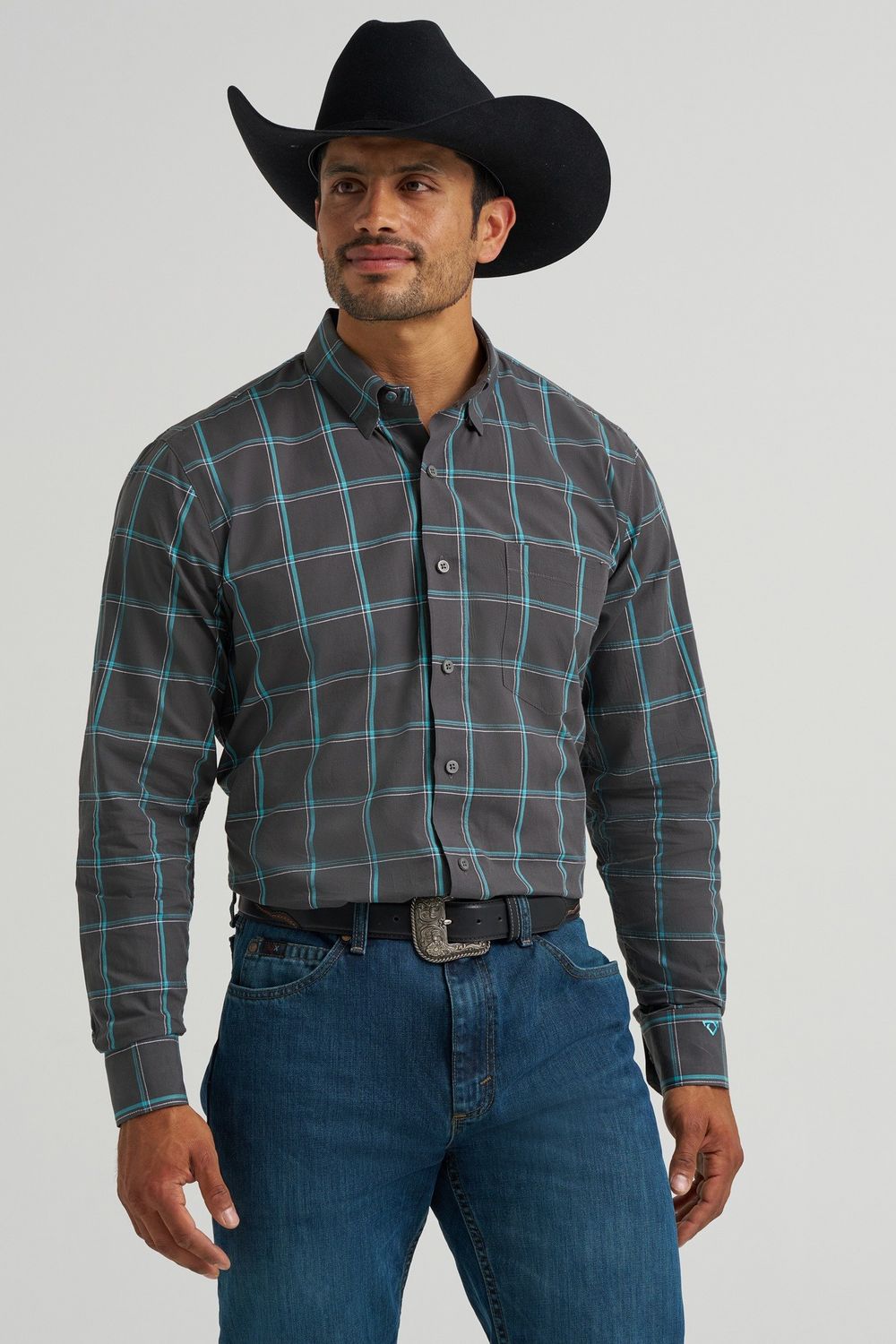 One Pocket Button Down Shirt - Shadow Blue
