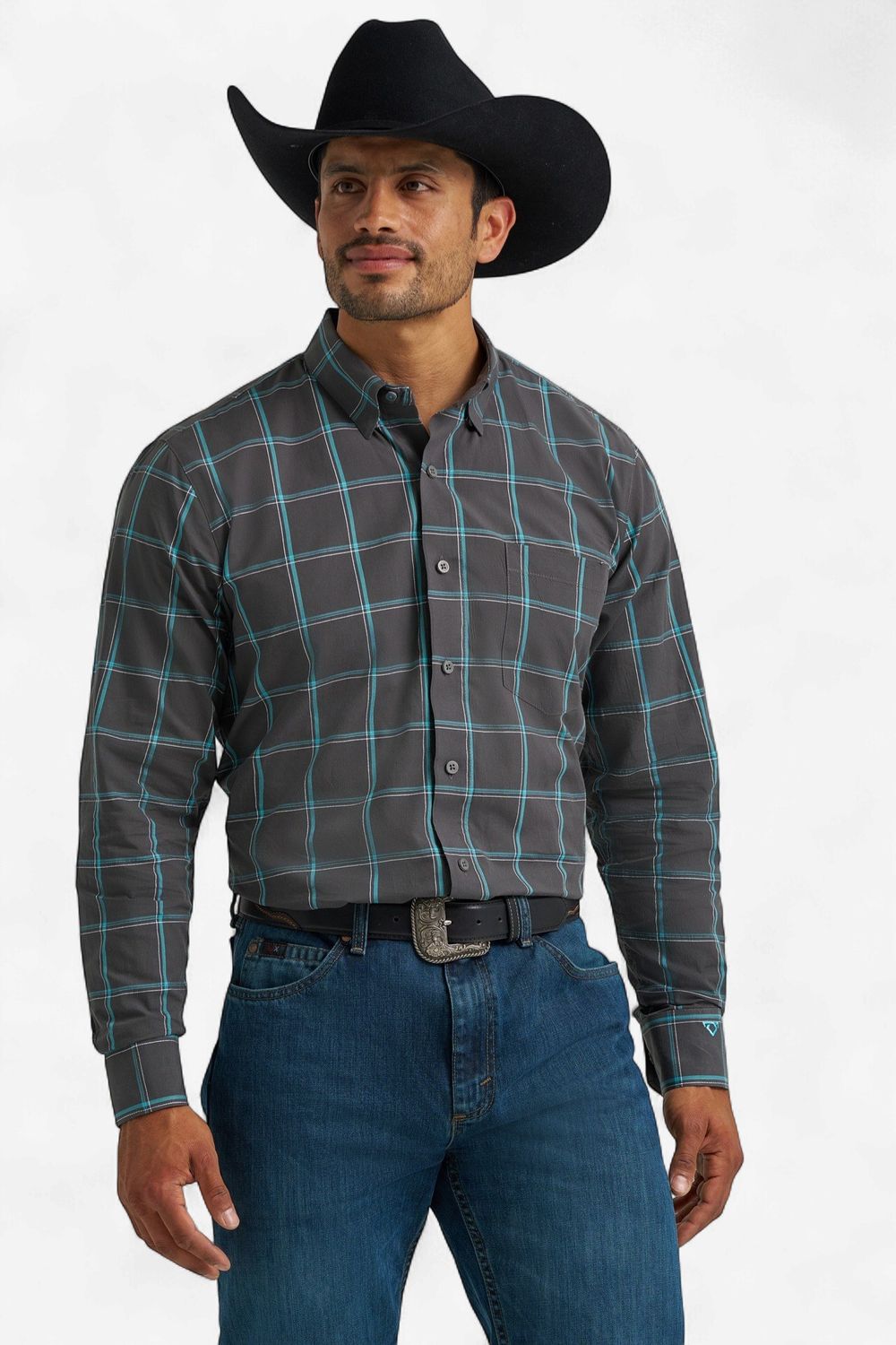 One Pocket Button Down Shirt - Shadow Blue