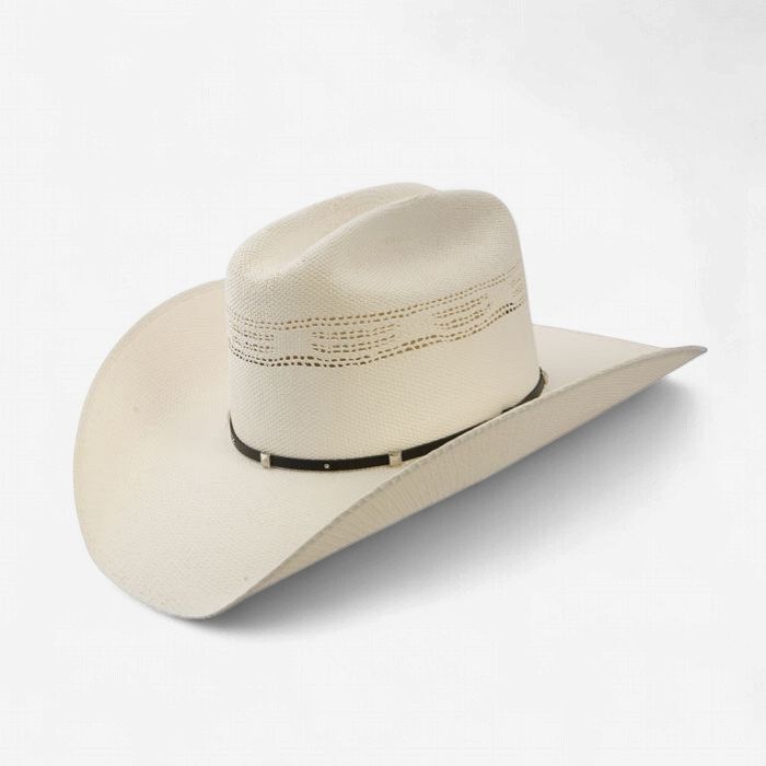 White Horse Straw Cowboy Hat - Stetson