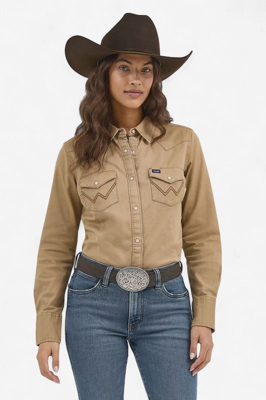 Buckskin Pearl Snap Shirt - Wrangler