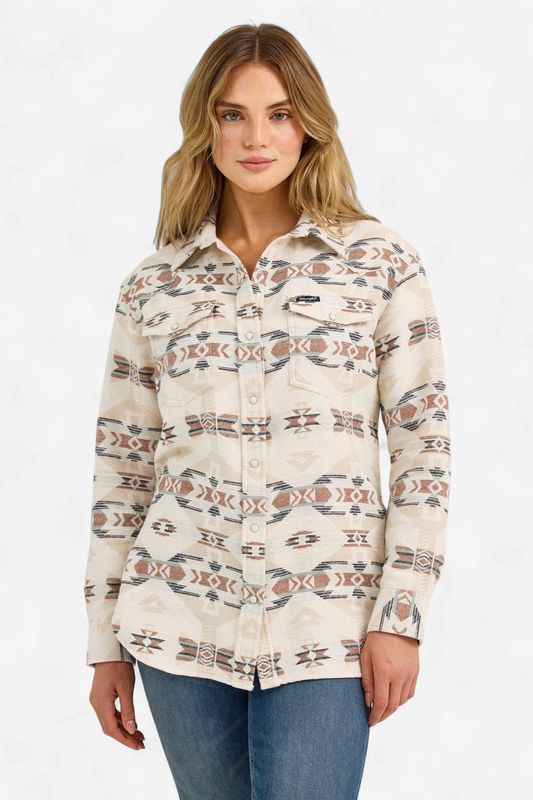 Women's Wrangler Retro® Punchy Unlined Boyfriend Shacket