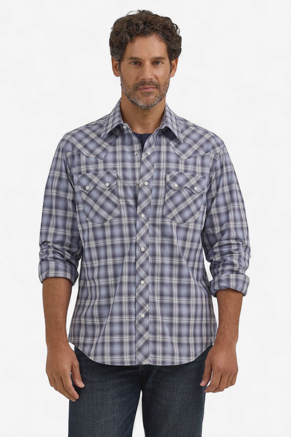 Stonewash Blue Long Sleeve Shirt - Wrangler Men's