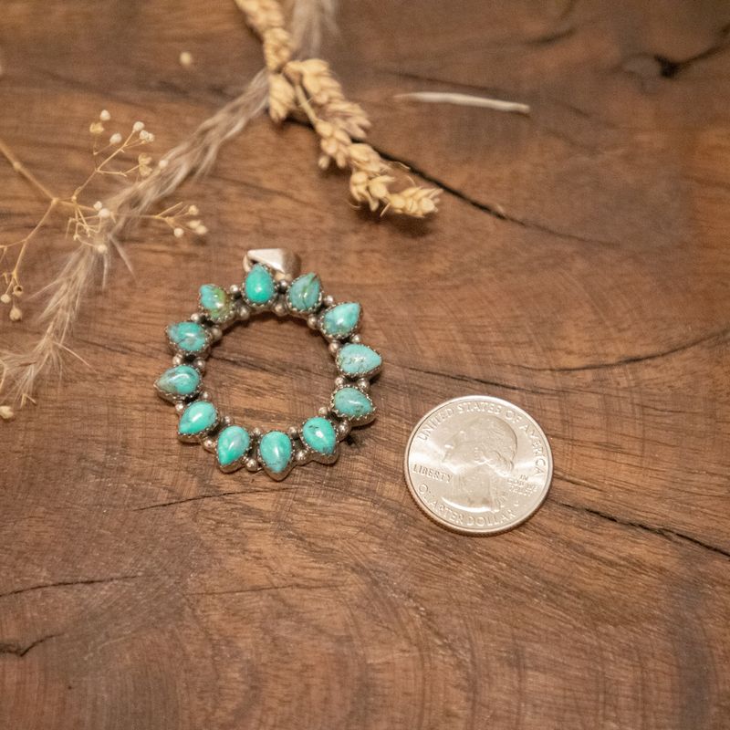Blossom Turquoise Pendant