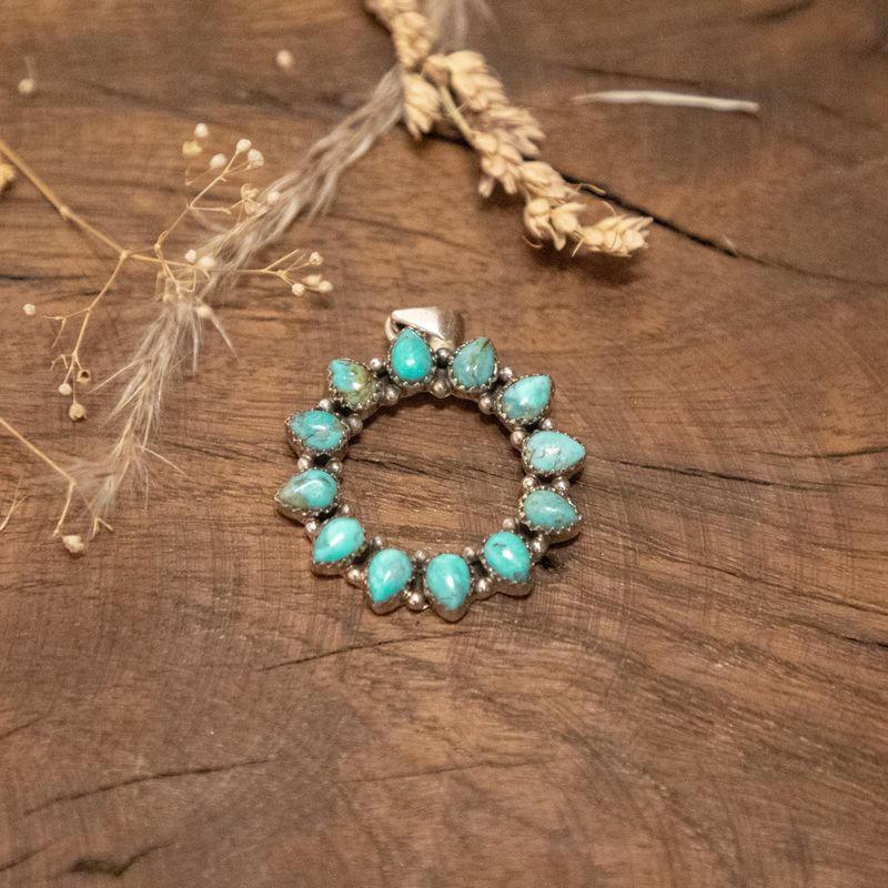 Blossom Turquoise Pendant