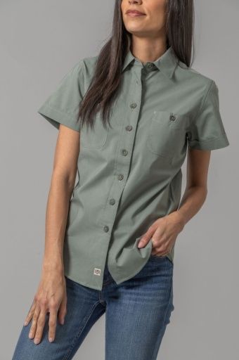 Linville Shirt - Pine - Women's - Kimes Ranch, Colour: Pine, Size: S
