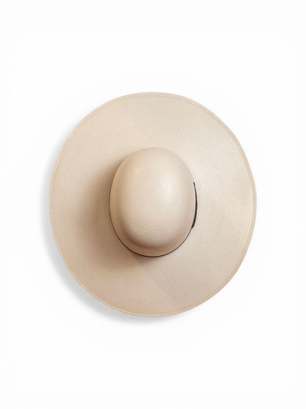 Biggar Hats Salty Ivory Shantung Straw Cowboy Hat