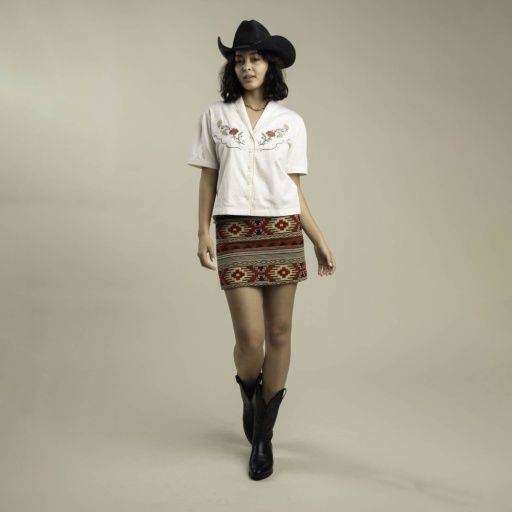 Prairie Rose Lace Blouse, Size: X-Small