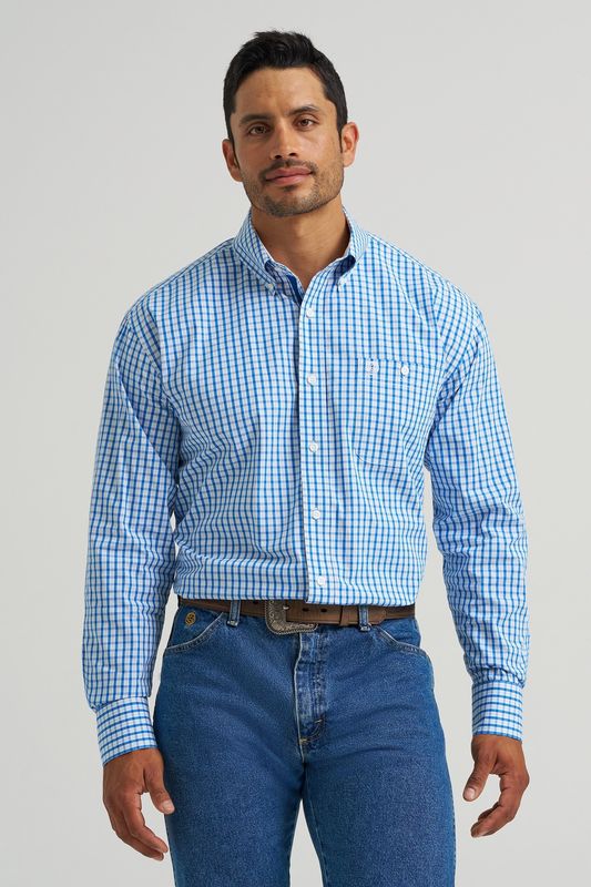 Atlantic Check Button Down Shirt - Wrangler