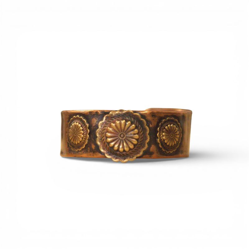 Copper Concho Cuff Bracelet