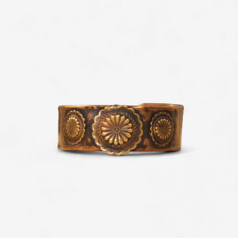 Copper Concho Cuff Bracelet