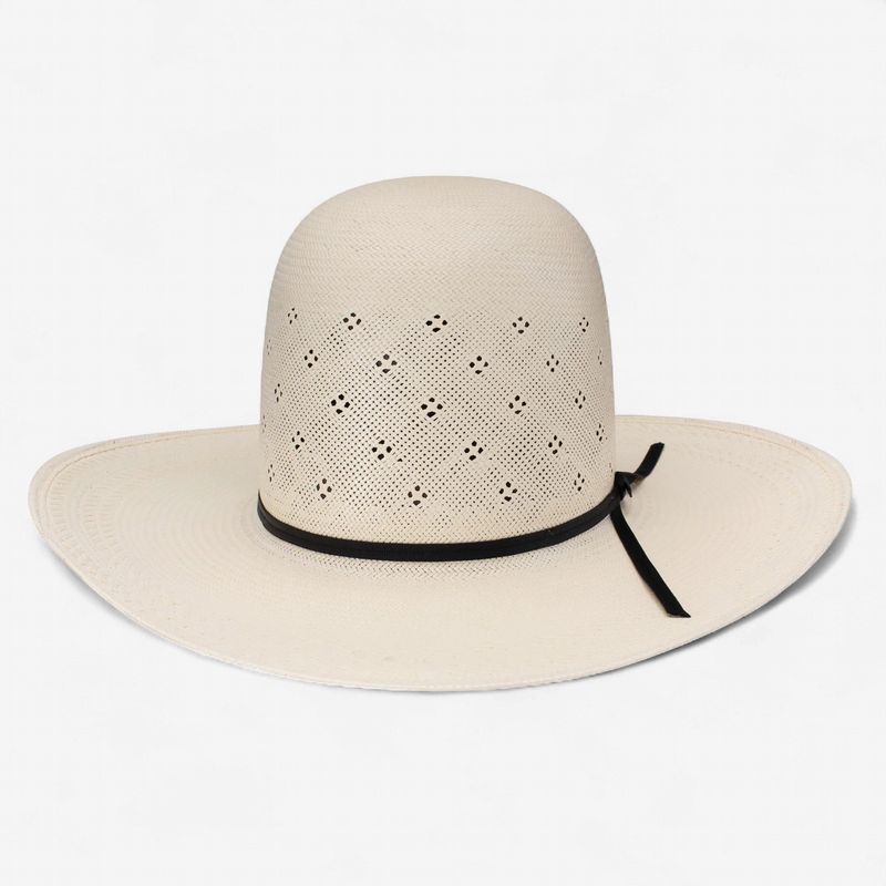 20X Conley Open Crown Straw Hat 4"
