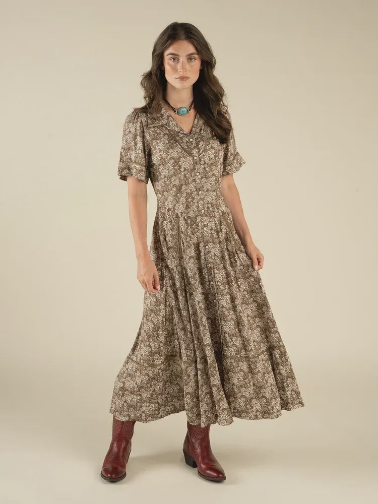 La Dahlia Dress - Parlour Rose Taupe