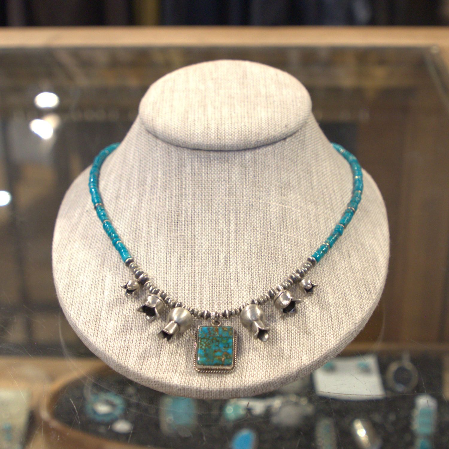 Turquoise Squash Blossom Revival Necklace