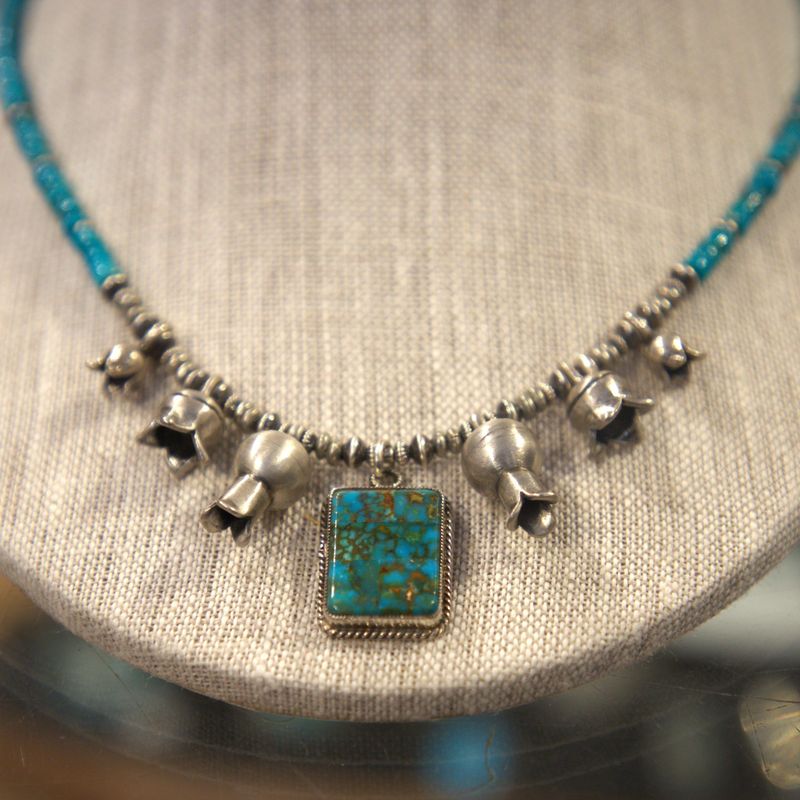 Turquoise Squash Blossom Revival Necklace