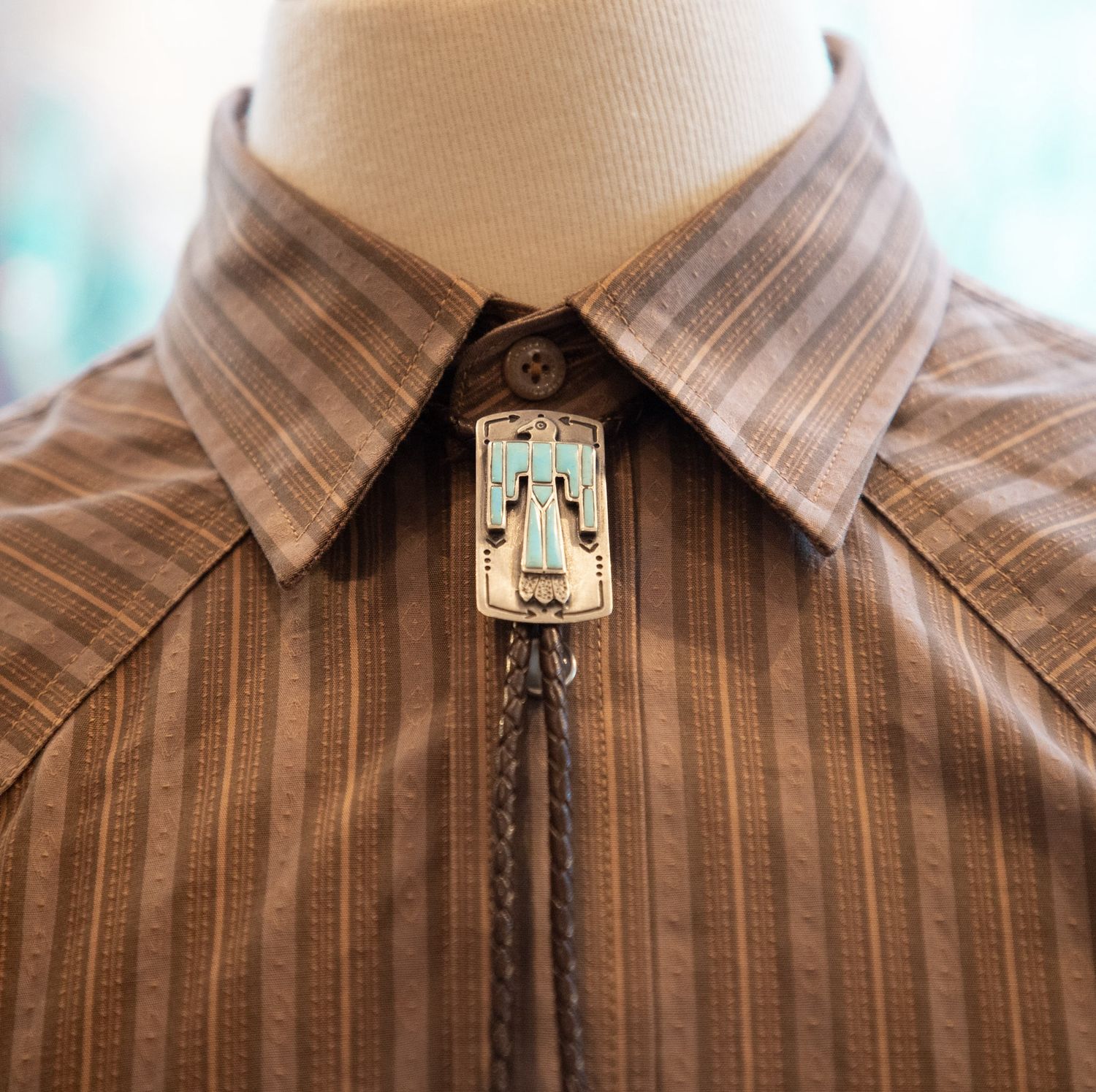 Turquoise Thunderbird Bolo Tie