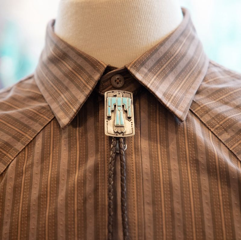 Turquoise Thunderbird Bolo Tie