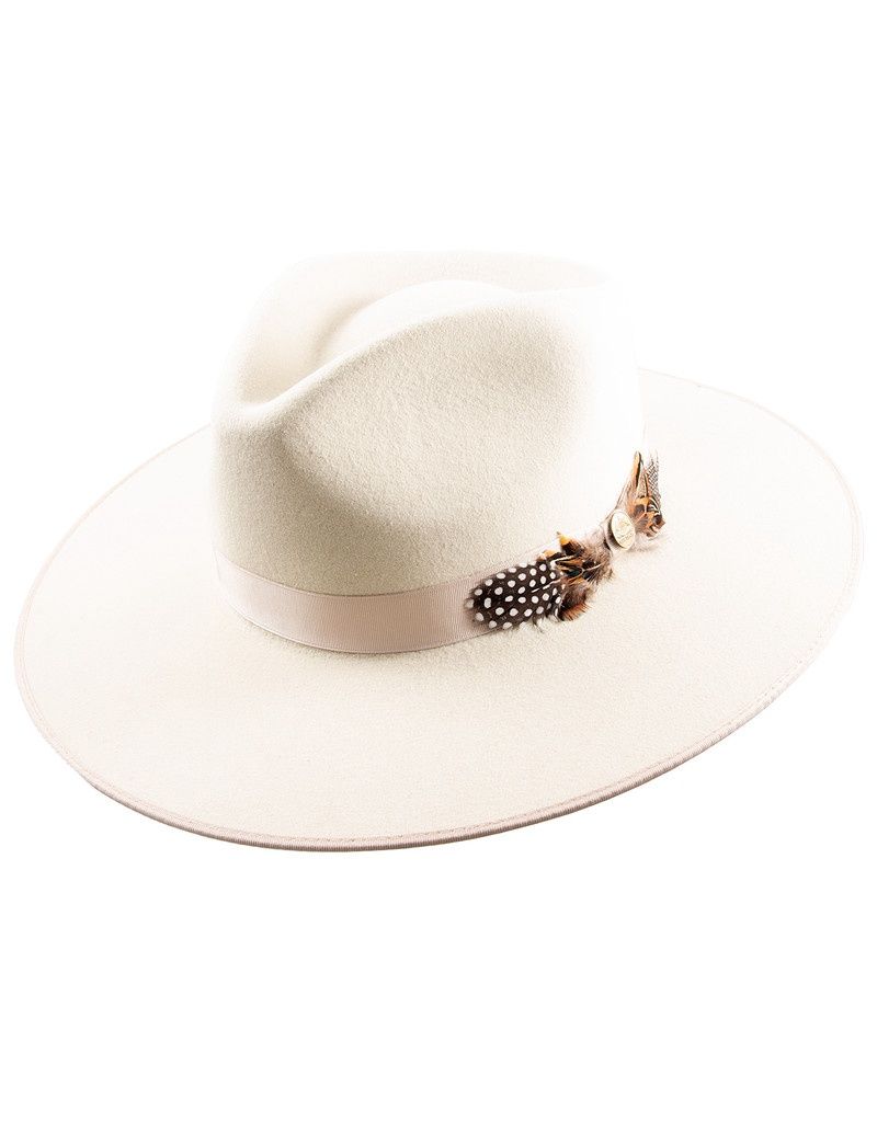 Midtown Wide Flat Brim Hat - Bone - Stetson