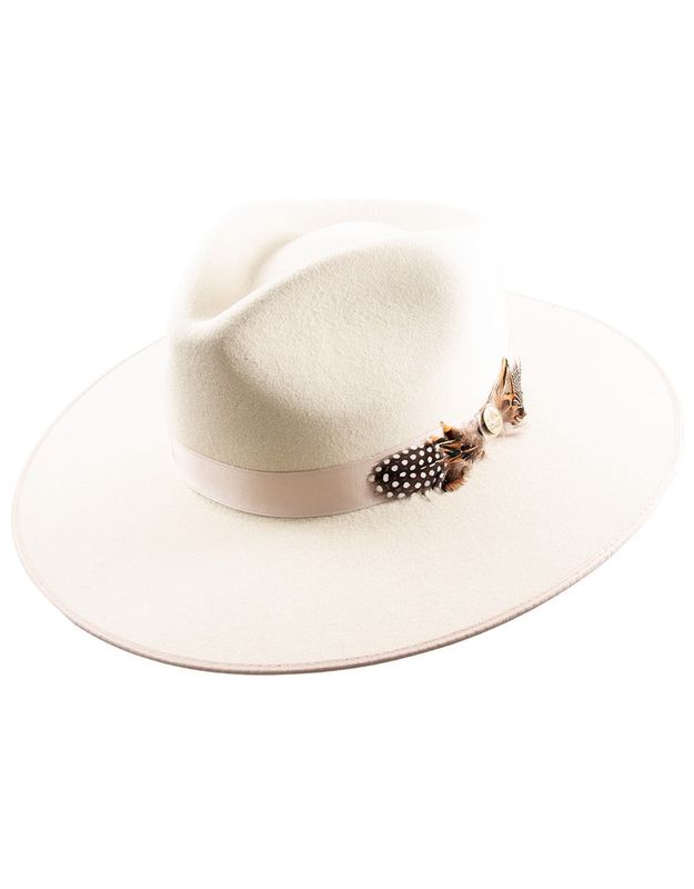 Midtown Wide Flat Brim Hat - Bone - Stetson
